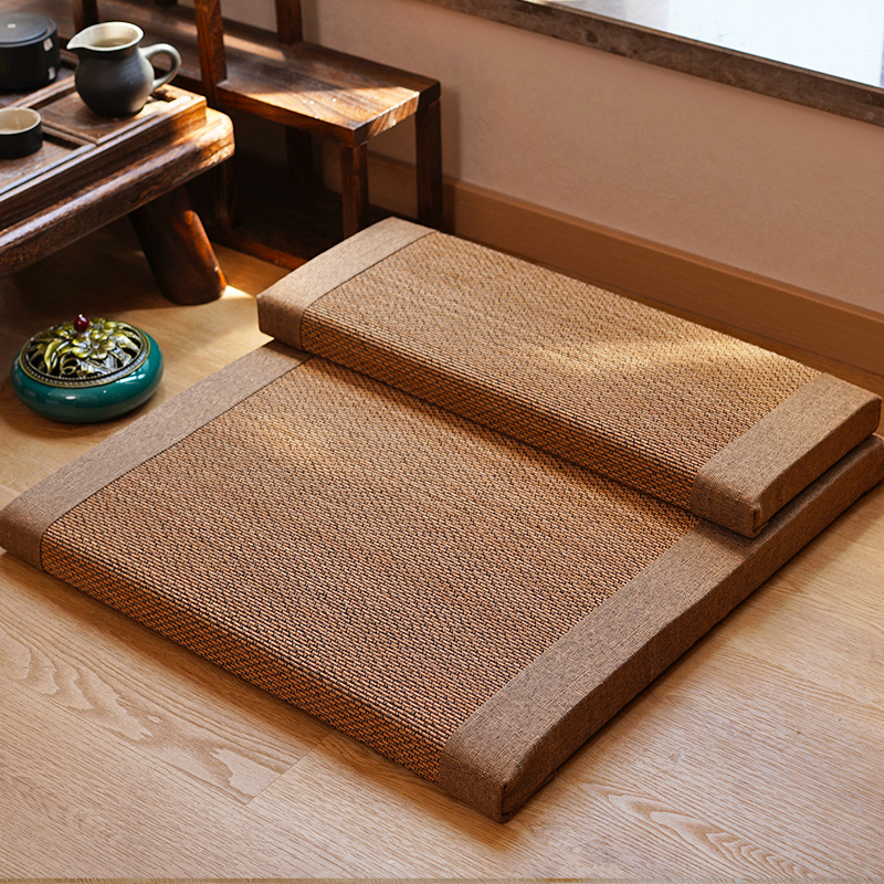 Meditation Cushion Zafu - ชุดเบาะนั่งทําสมาธิ Bamboo Zafu & Zabuton -
