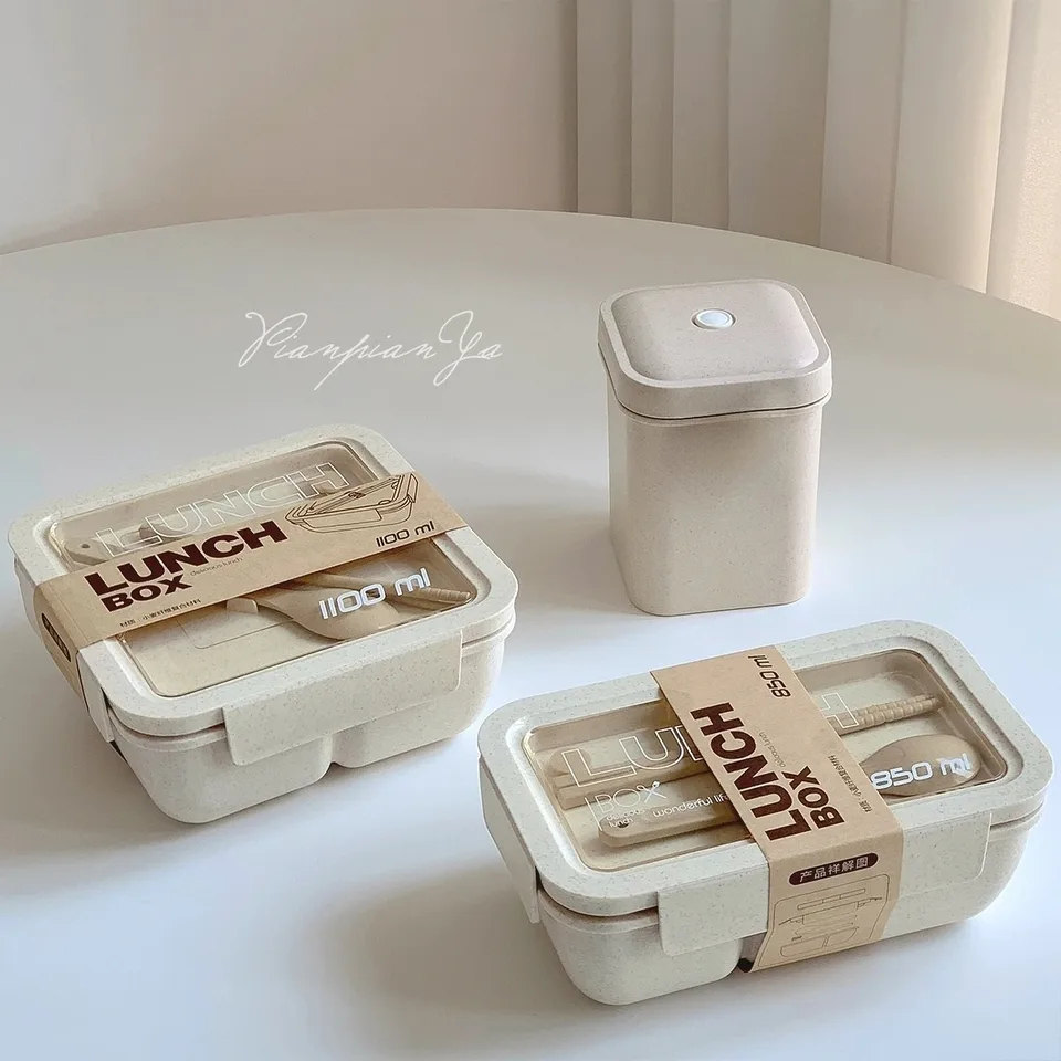 Health Wellness Items - กล่องอาหากลางวันเข้าไมโครเวฟได้แบบพกพา1กล่องกล่องเบนโตะปลอดสาร BPA เพื่อสุขภาพภาชนะใส่อาหารในครัวอุปกรณ์เสริมสำหรับบ้าน