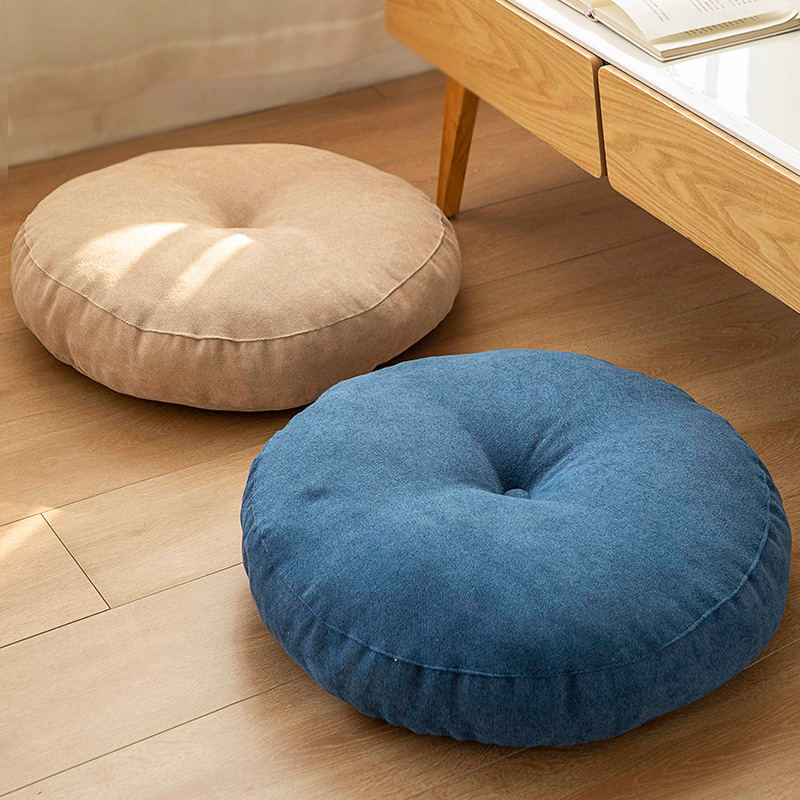 Meditation Cushion Zafu - หมอนรองนั่งทรงกลมสีทึบหมอนโยคะขนาดใหญ่เบาะรองนั่งที่นั่งเก้าอี้โซฟาเสื่อ JAF122