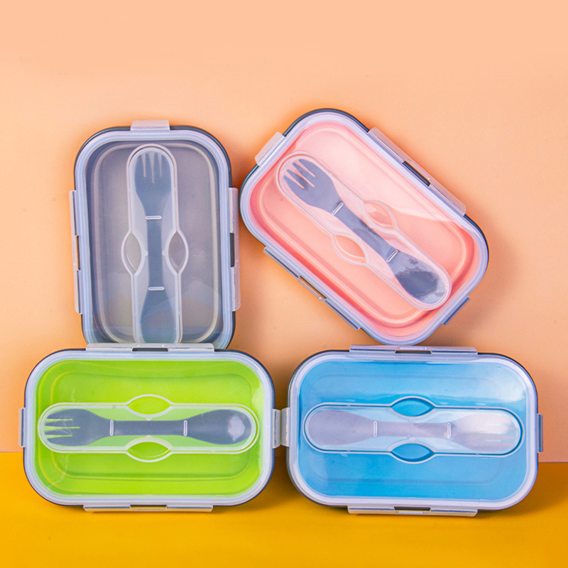 Health Wellness Items - สุขภาพแบบพกพาพับกล่องอาหารไมโครเวฟชามซิลิโคนพับญี่ปุ่นBentoกล่องอาหารกลางวันสำหรับเด็กผู้ใหญ่อาหาร900Ml