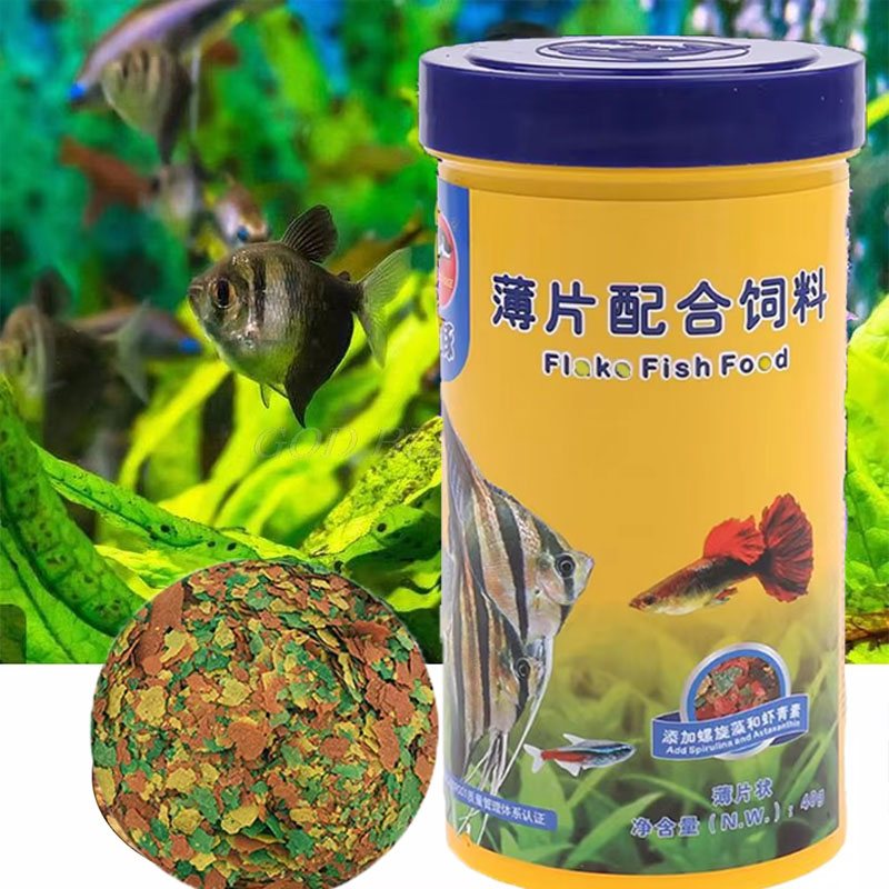 Health Wellness Items - อาหารปลาแบบเกล็ด สูตรใหม่ บำรุงสุขภาพ ช่วยให้สีสันสดใส อาหารเสริมสารอาหารสูง สำหรับปลาเขตร้อน