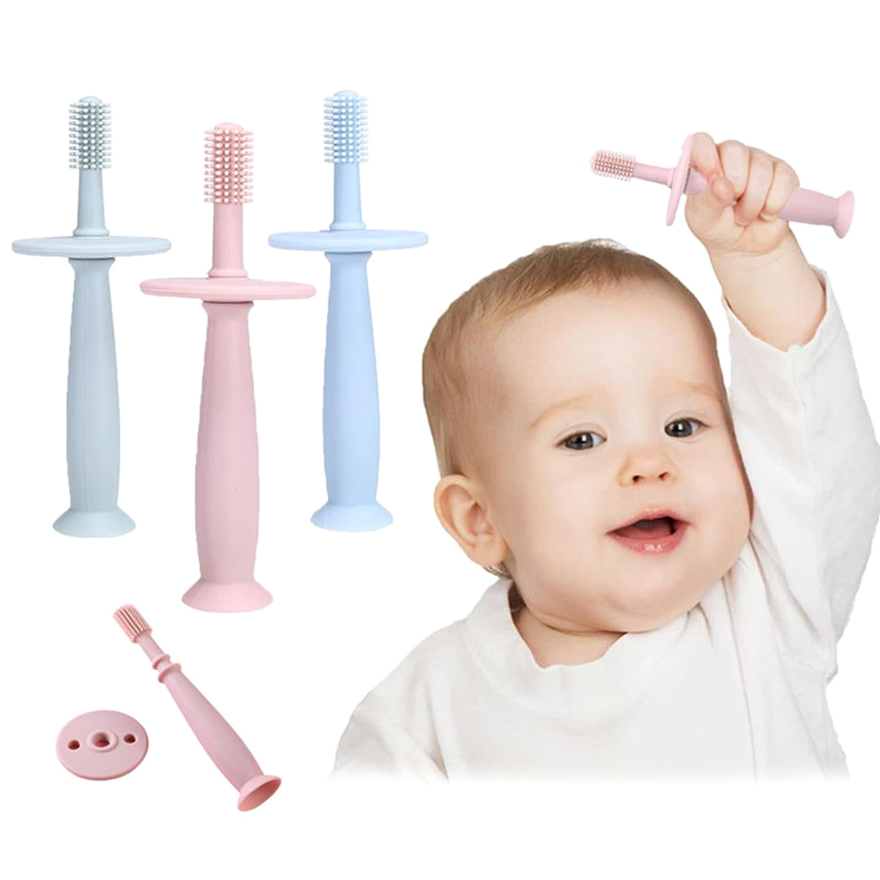 Health Wellness Items - แปรงสีฟันนิ้วมือเด็ก 1 ชิ้น ซิลิโคนนุ่ม แปรงทำความสะอาดฟันเด็ก ซิลิโคนเกรดอาหาร