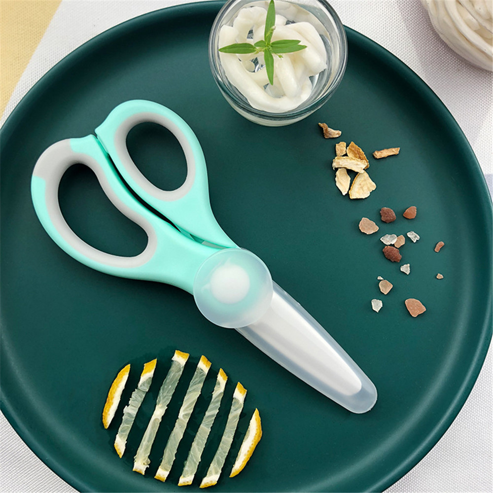 แบบพกพาเซรามิคกรรไกรเด็กอาหาร  - Health Wellness Items บทวิจารณ์และราคา